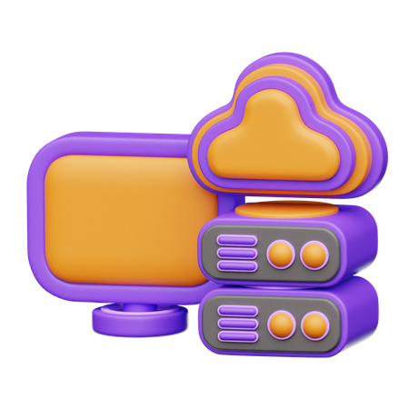 Computación en la nube  3D Icon