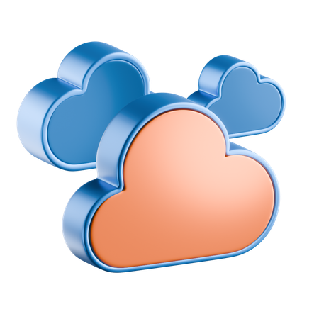 Computación en la nube  3D Icon