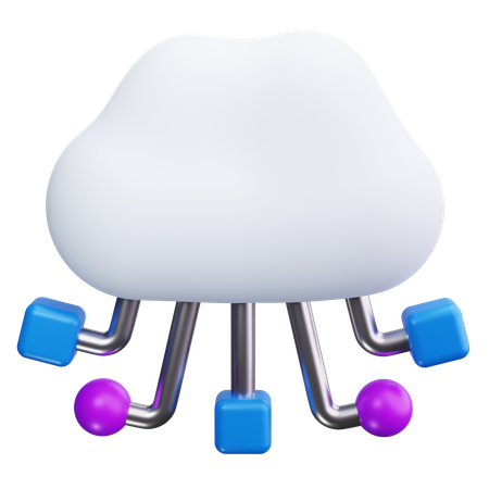 Computación en la nube  3D Icon