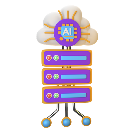 Computación en la nube  3D Icon