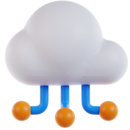 Computación en la nube  3D Icon