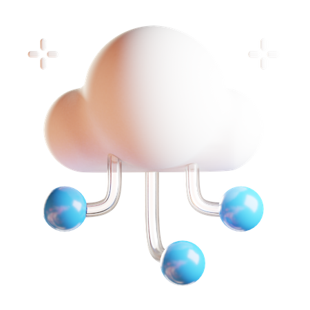 Computación en la nube  3D Icon