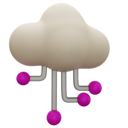 Computación en la nube  3D Icon