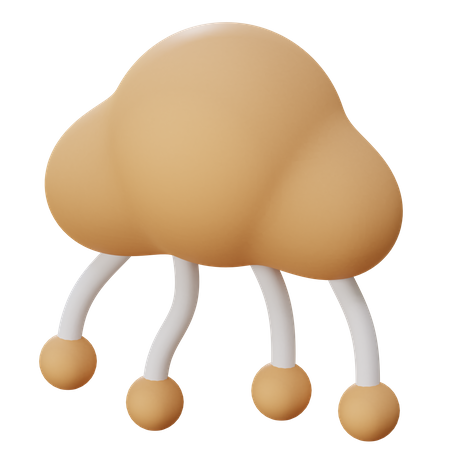 Computación en la nube  3D Icon