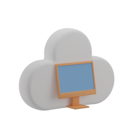 Computación en la nube  3D Icon