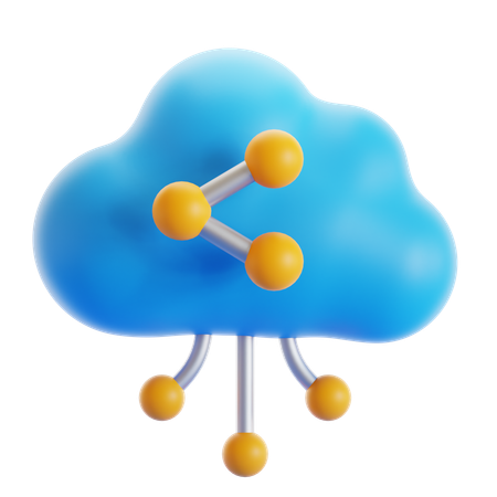 Computación en la nube  3D Icon