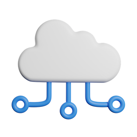 Computación en la nube  3D Icon