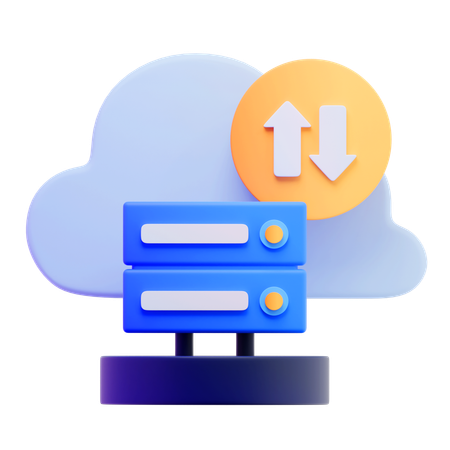 Computación en la nube  3D Icon