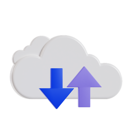 Computación en la nube  3D Icon
