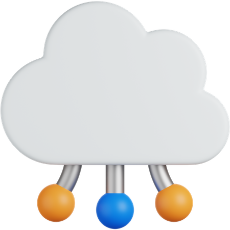 Computación en la nube  3D Icon