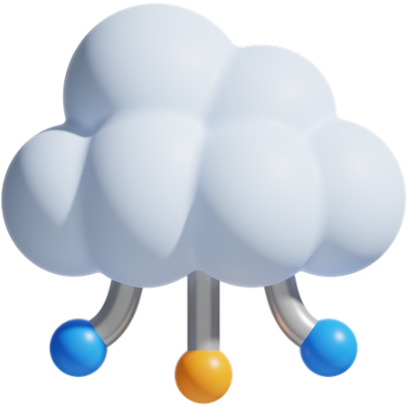 Computación en la nube  3D Icon