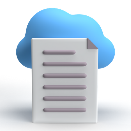 Computación en la nube  3D Icon