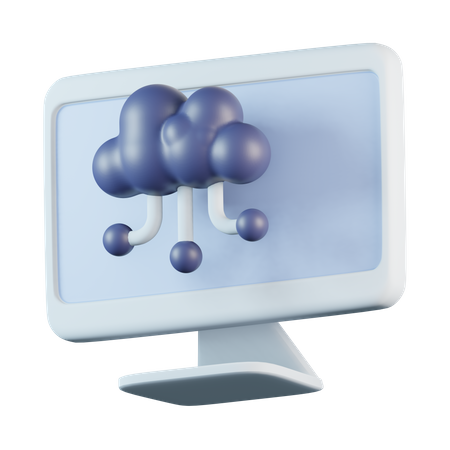 Computación en la nube  3D Icon