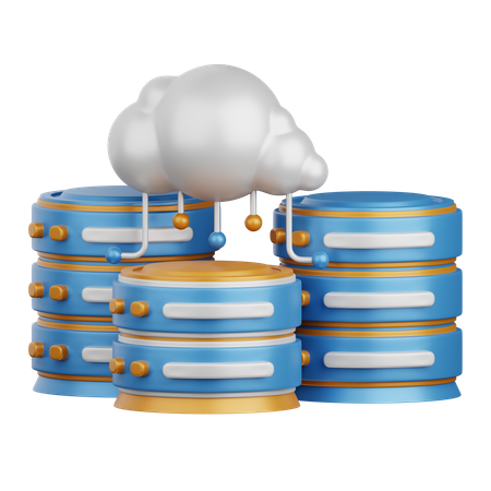 Computación en la nube  3D Icon