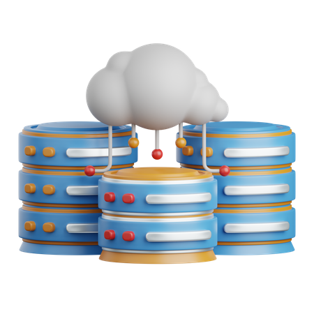 Computación en la nube  3D Icon