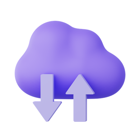 Computación en la nube  3D Icon