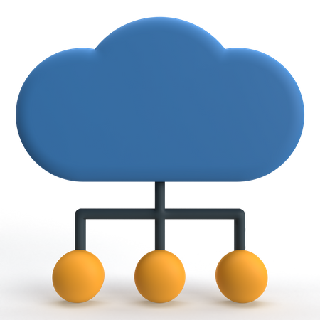 Computación en la nube  3D Icon