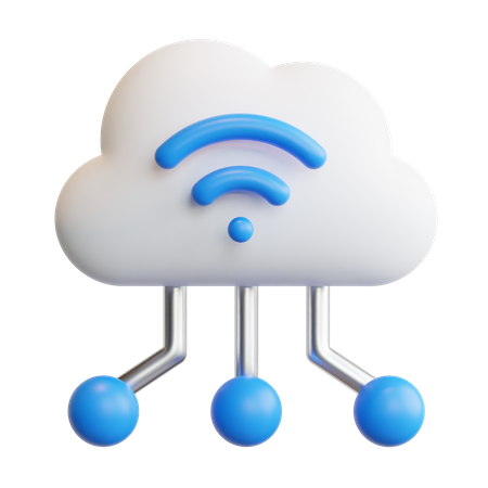 Computación en la nube  3D Icon