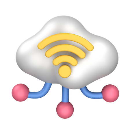 Computación en la nube  3D Icon