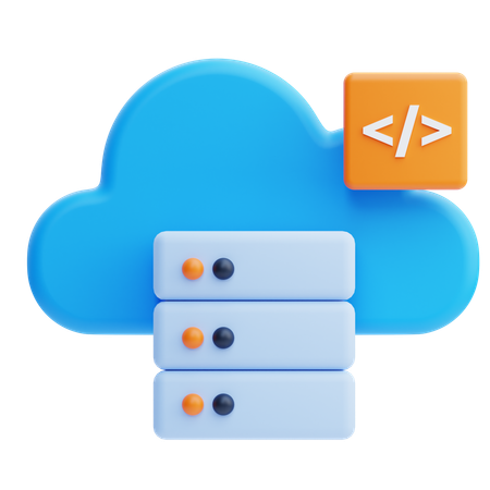 Computación en la nube  3D Icon