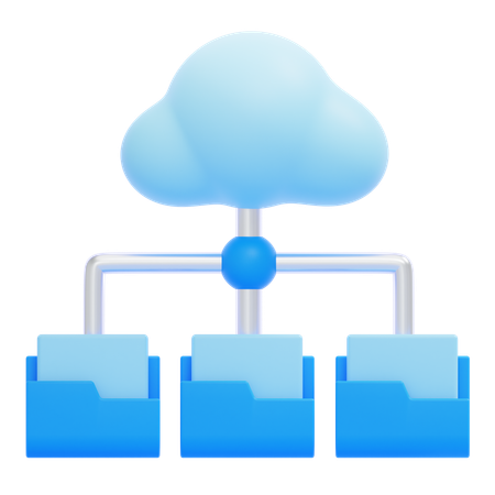 Computación en la nube  3D Icon