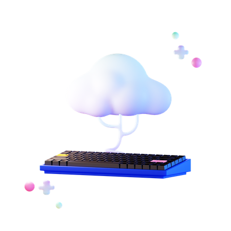 Computación en la nube  3D Illustration