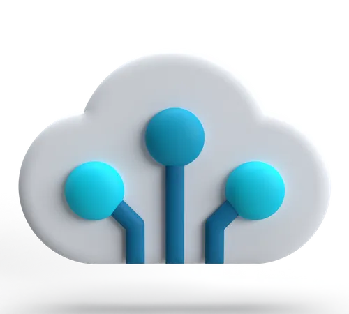 Computación en la nube  3D Icon