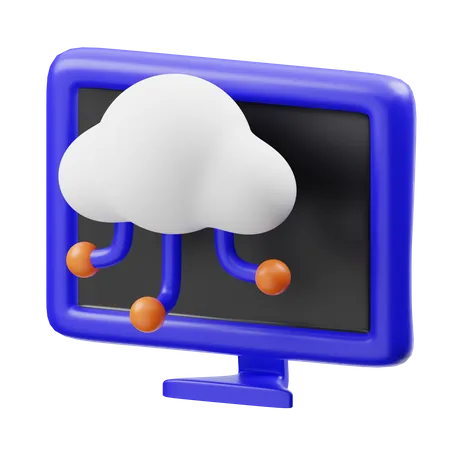 Computación en la nube  3D Icon