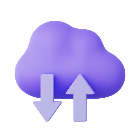 Computación en la nube  3D Icon