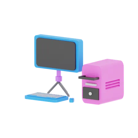 Computador  3D Icon