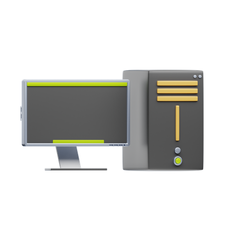 Computador  3D Icon