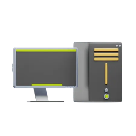 Computador  3D Icon