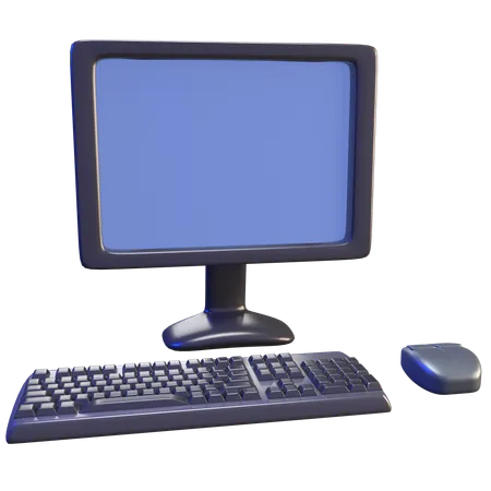 Computador  3D Icon