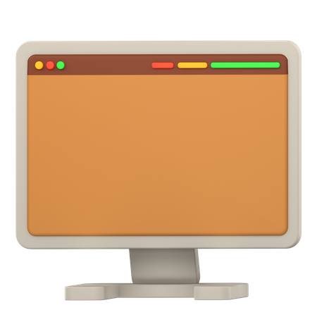 Computador  3D Icon