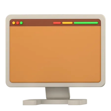 Computador  3D Icon