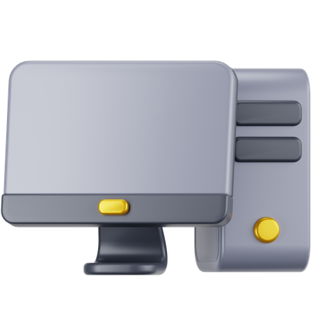 Computador  3D Icon