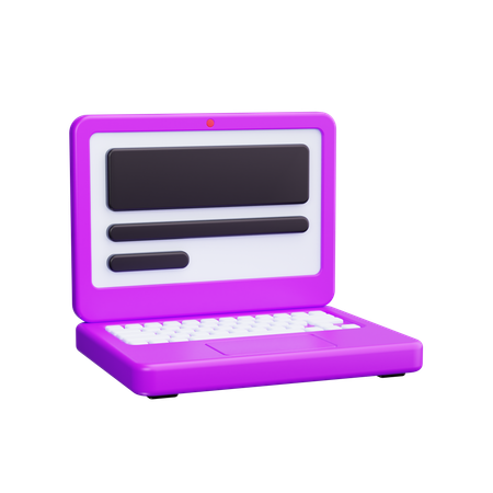 Computador  3D Icon