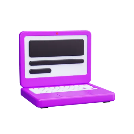 Computador  3D Icon