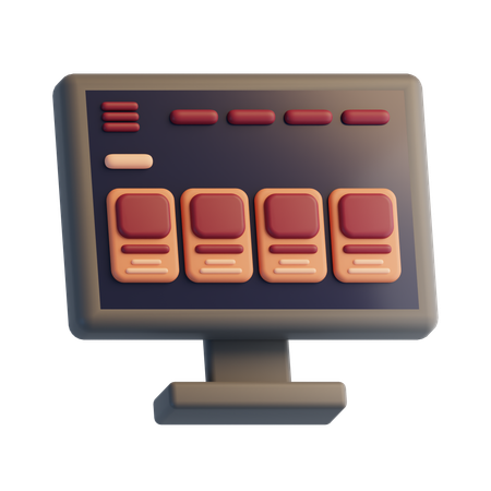 Computador  3D Icon