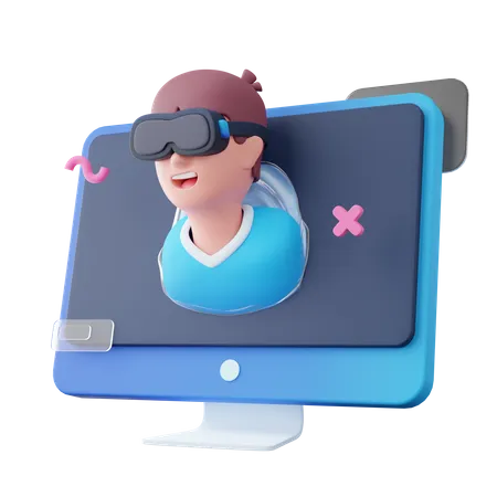 Computador 3d  3D Icon