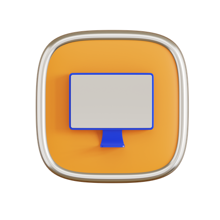 Computador  3D Icon