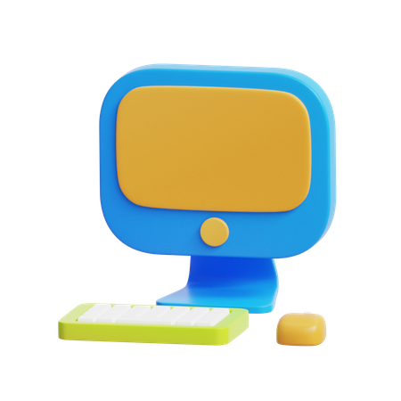 Computador  3D Icon