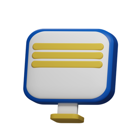 Computador  3D Icon