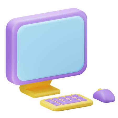 Computador  3D Icon