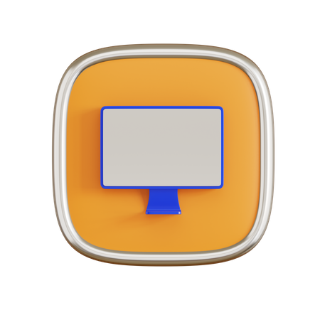 Computador  3D Icon