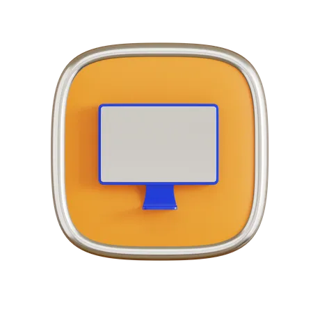 Computador  3D Icon