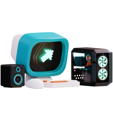 Computador  3D Icon