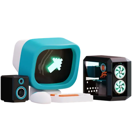 Computador  3D Icon