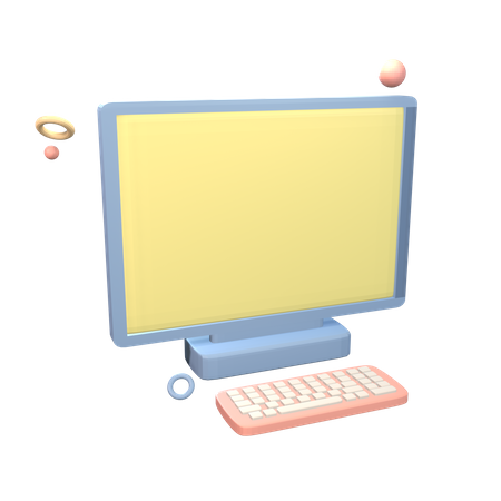 Computador  3D Icon