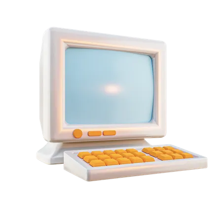 Computador antigo  3D Icon